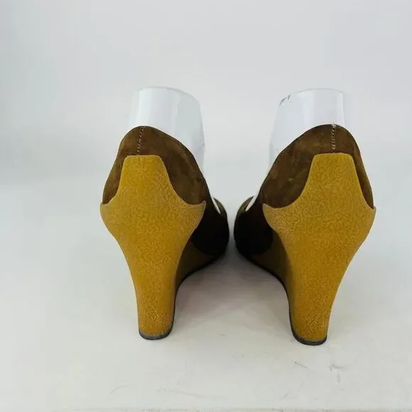 Michael Kors Women's Brown Suede Wedge Heels US 9 M Slip-on Shoes - Picture 7 of 15